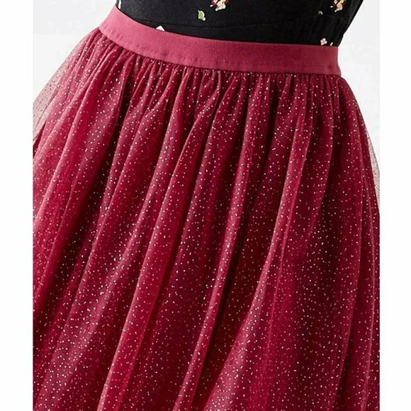 Matilda Jane Red A-Line Skirt - Picture 2 of 5